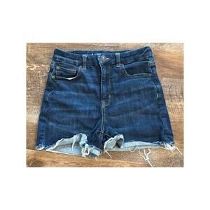 American Eagle Outfitters curvy Hi-Rise Shortie denim shorts SZ 4
